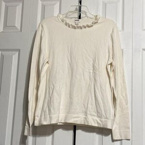 NWT J Crew cream sweater top shirt